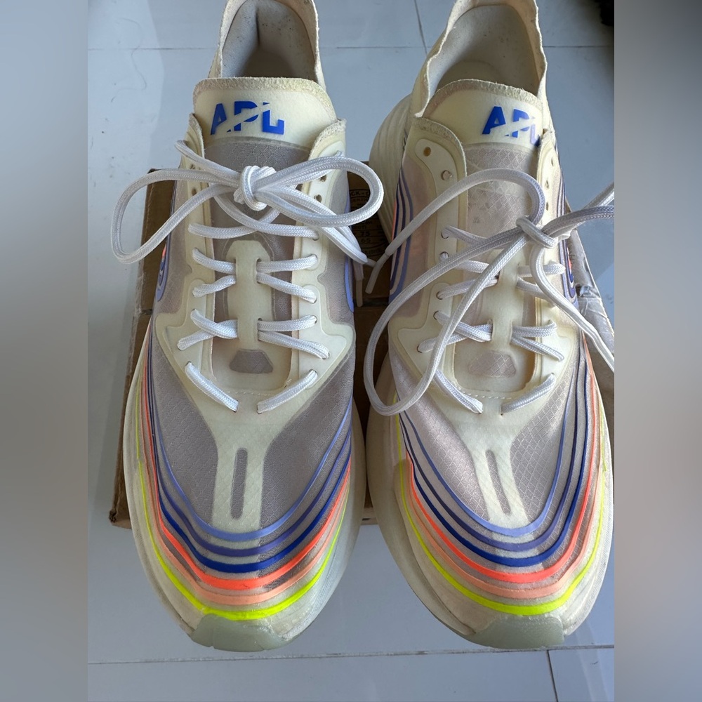 APL Cream and Neon Athletic Sneakers